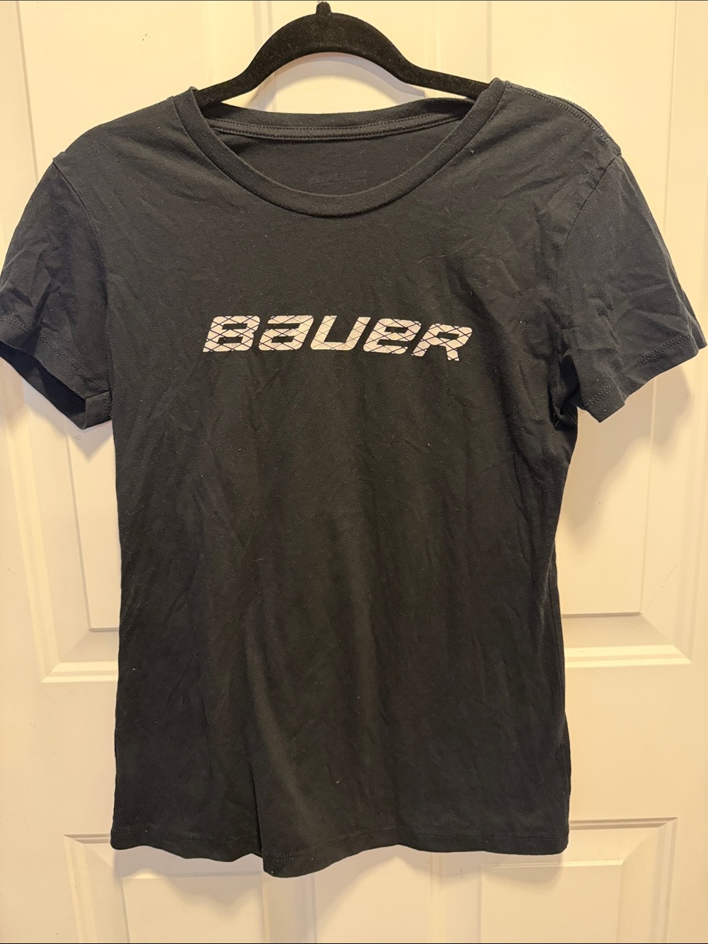 Bauer Black Short-Sleeve Logo Tee